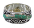 Water Wave Southwestern Silver Turquoise Opal Ring Size 5-1/2 QX82365